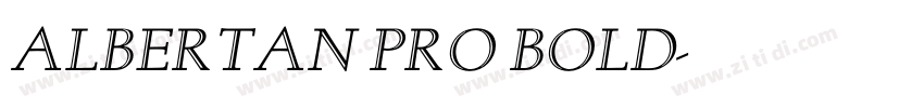 Albertan Pro Bold字体转换